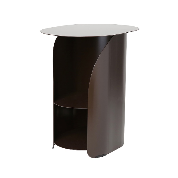 커브사이드테이블 curve side table_chestnut brown