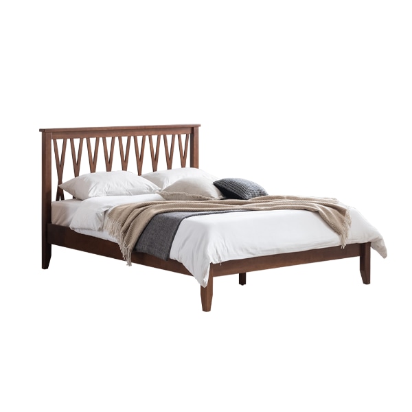 [by CASAMIA] 일상고백 스틸레 고무나무 원목 침대 Q_본넬매트리스