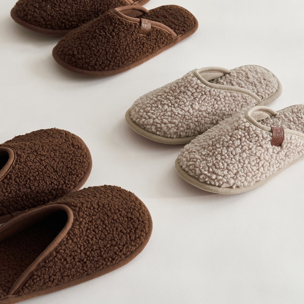 코지베어 부클쿠션 층간소음 슬리퍼 뽀글이 실내화 (여성용 남성용빅사이즈)