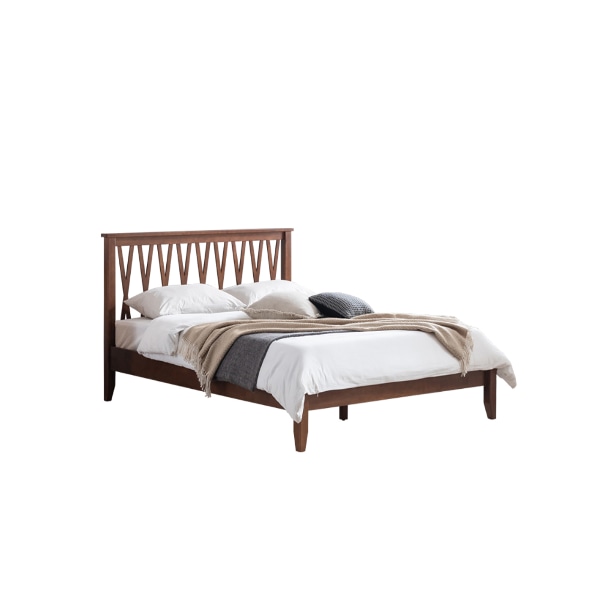 [by CASAMIA] 일상고백 스틸레 고무나무 원목 침대 Q_독립매트리스