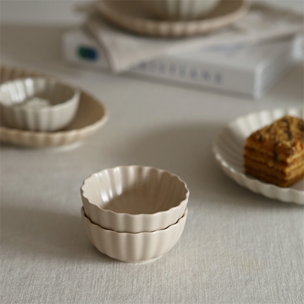 쉘 찬기 소스그릇 종지 D-A17B20 3.5인치