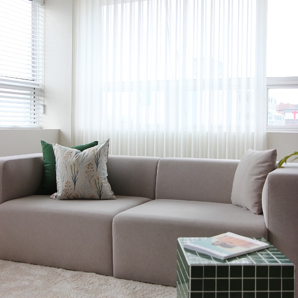 [맞춤제작] 오염에 강한 라이크 내추럴 린넨 워터프루프 커튼