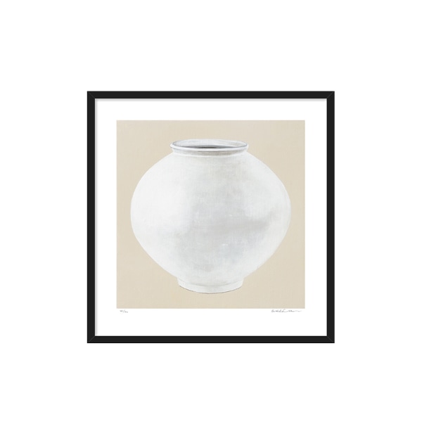 이호철, Encore 달항아리(150Editions) 판화, 백자 그림액자