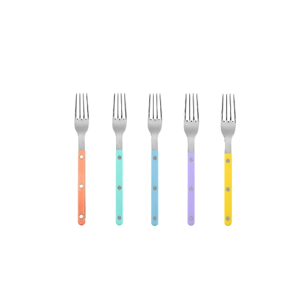 사브르 비스트로 커트러리 샤이니 파스텔 샐러드포크