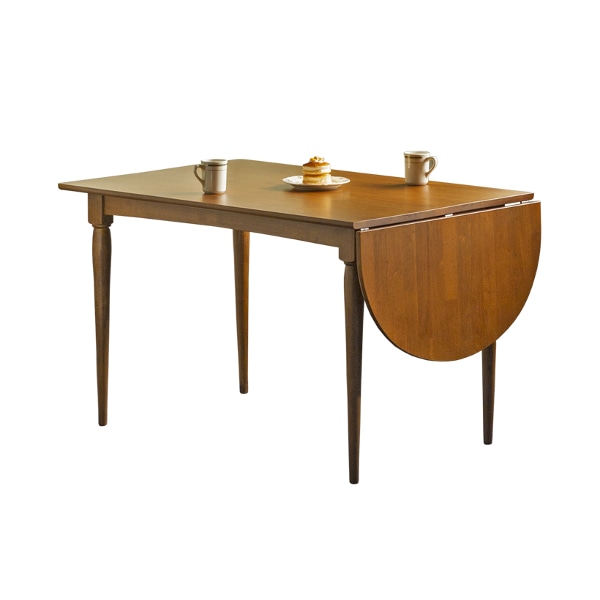 레베카 반타원형 원목 접이식 테이블