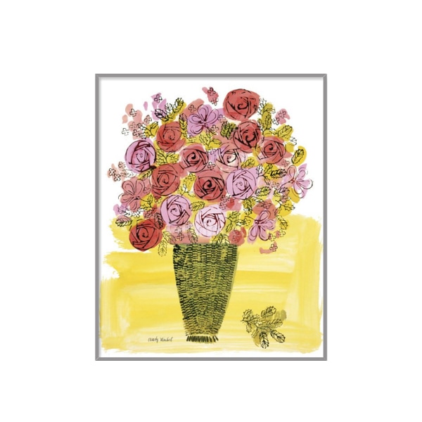 (Stamped) Basket Of Flowers, 1958, 앤디워홀, 그림액자