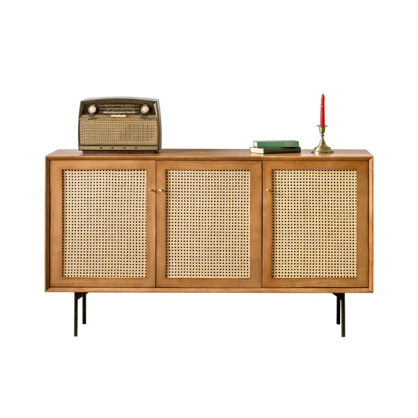 로라 라탄 원목 사이드보드 (2colors)