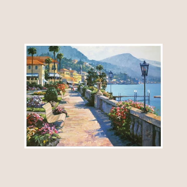 하워드 베렌스, Bellagio Promenade, 인테리어 풍경화 꽃 그림액자