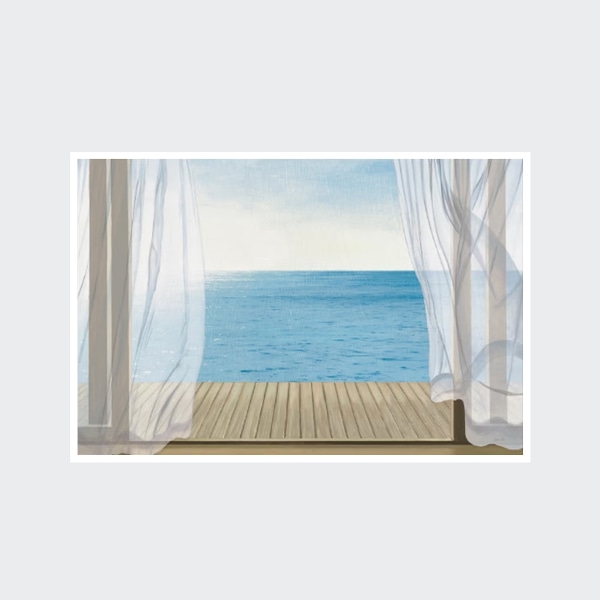 제임스 윈즈, Blue Breeze, 인테리어 바다 해변 여름 창문 바람 그림액자