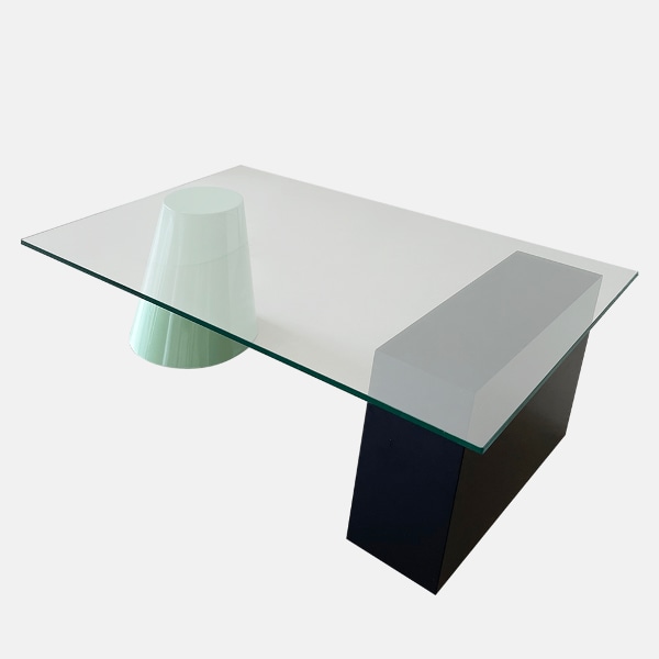 CONCRET B side table 콘크리트 B 소파 유리 테이블 