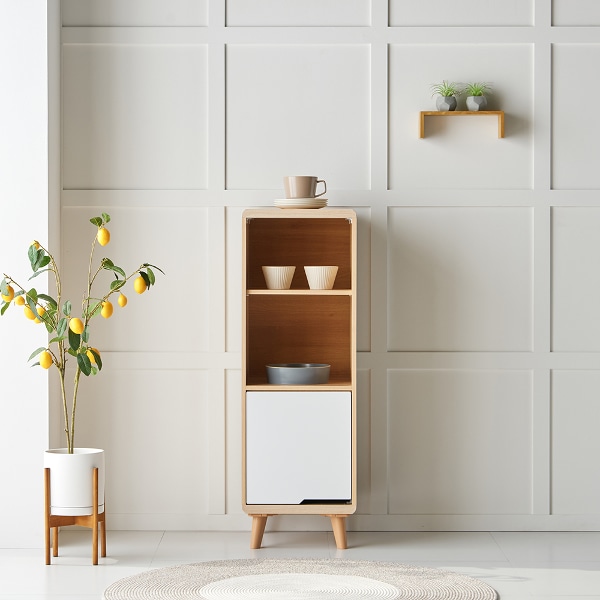 러우 400 다용도 주방 밥솥 선반 틈새 수납장