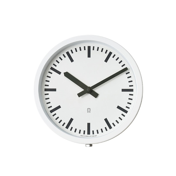 스테이션 벽시계_화이트