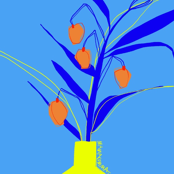 캔버스 액자 오픈에디션_Flower Blue (2023)