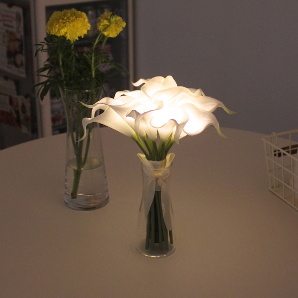 화이트 카라 부케 LED 무드등- white calla bouquet LED