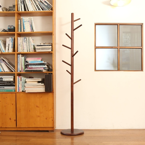 북유럽풍 원목&메탈 스탠드 옷걸이 행거