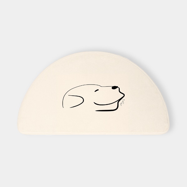 폭신한 극세사 반달 하프문 발매트 애니멀 (6type)