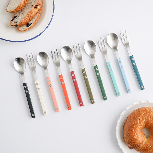 [금주의 특가]  프렌치봉봉 커트러리 티스푼+티포크 2P 세트