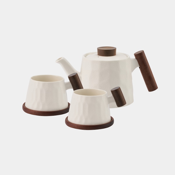 계수나무 티세트 (티포트1p, 머그컵2p, 우드코스터2p)