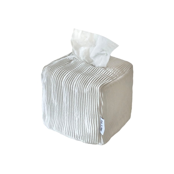 플리츠 티슈케이스 / 화이트 pleats tissu case - white (s) 