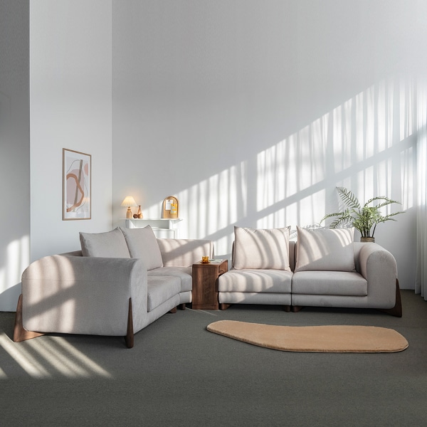 마레 모듈 원목 패브릭 소파 8color