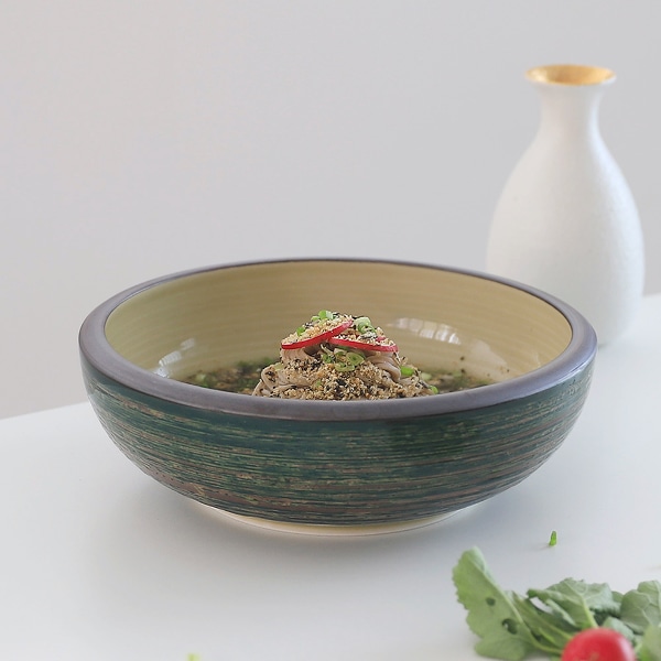 녹색줄 도자기 궁중면기 2size