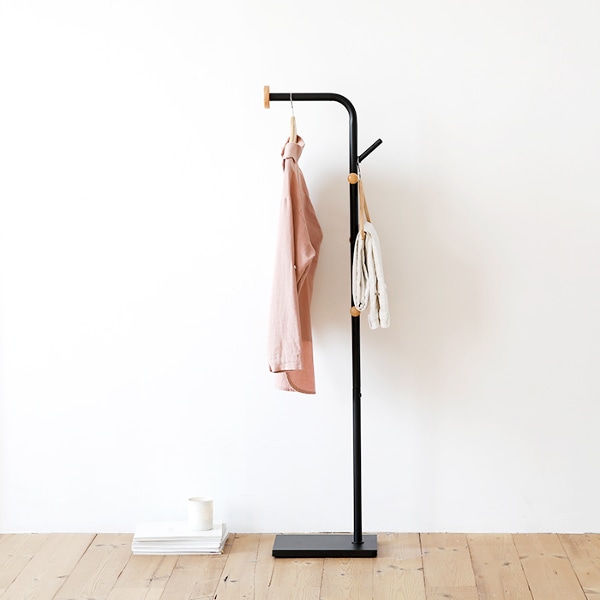 튼튼한 철제 코너형 스텐드 옷걸이 행거