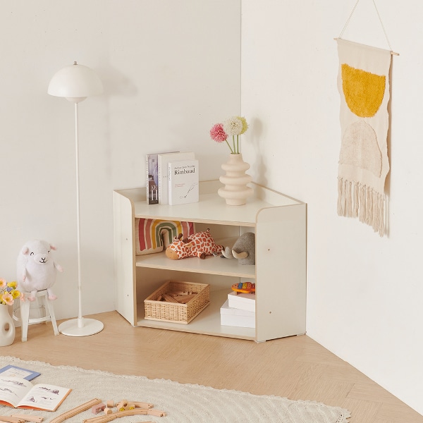 나나 2단 수납 코너장