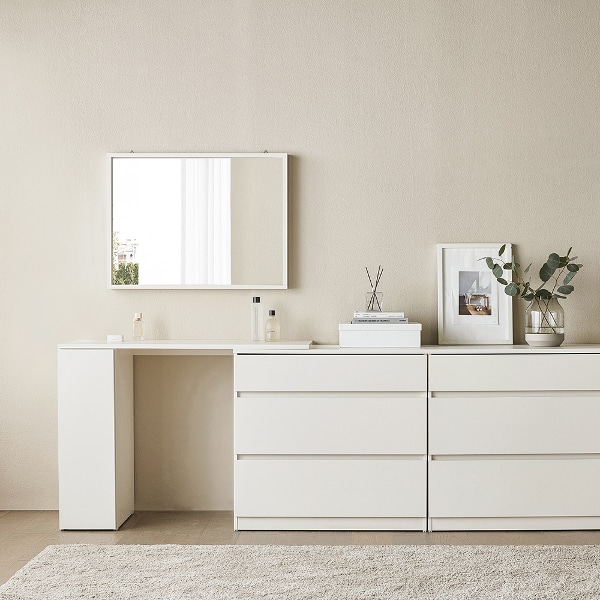 [금주의 특가] 뉴라임 확장형화장대_화이트