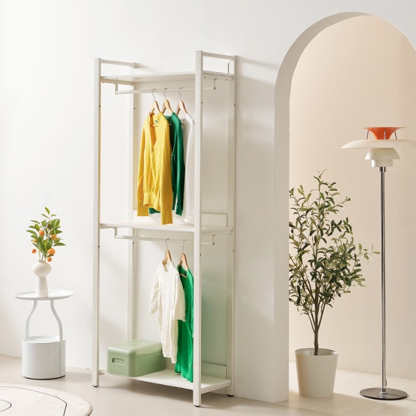 데이지 800 2단 행거 철제 맞춤 옷장 드레스룸