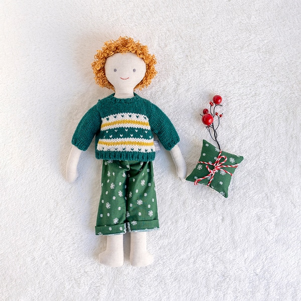Zgen Urban Christmas Edition Boy 핸드메이드 인형