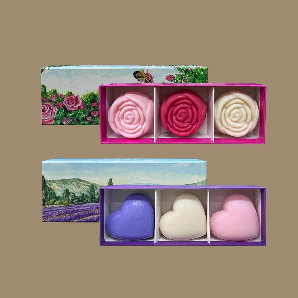 PERFUME SOAP 장미&하트 비누 3P(50g*3ea)