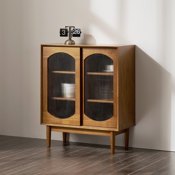 브리즈 원목 유리 800 수납장