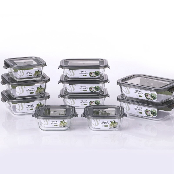 아티 내열용기 혼합 10종세트 (직사각5종+정사각5종)