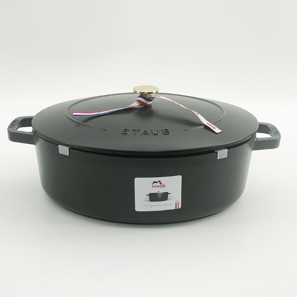 [B급] 스타우브 타원형 아시아볼 31cm 블랙