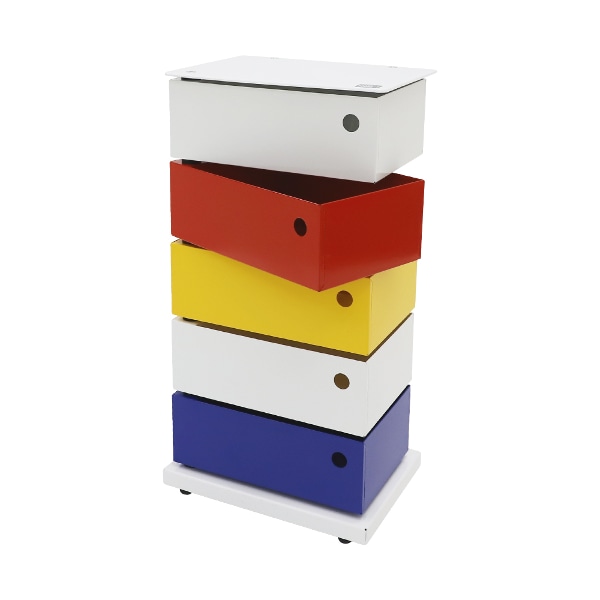 5단 피봇 캐비넷 멀티컬러 / DOT-I.0631.01.MC