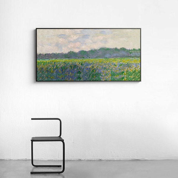 [해외배송] 포스터 액자 - 끌로드모네 (Monet) 지베르니의 노란 아이리스 들판