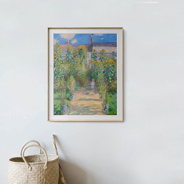 [해외배송] 포스터 액자 - 끌로드모네 (Monet) 베퇴유의 예술가 정원