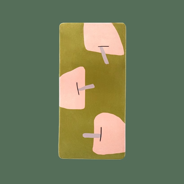 폭신한 극세사 발매트 침실 베드러그 애플햇