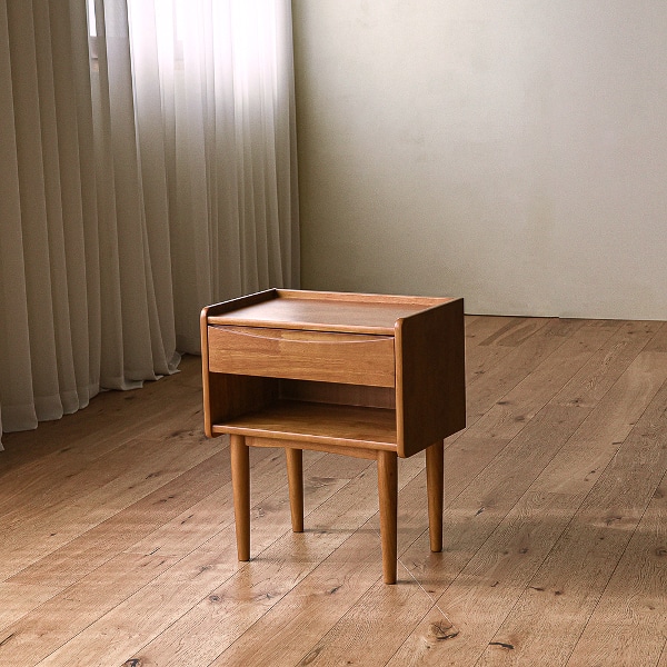 룬드 원목 수납 협탁