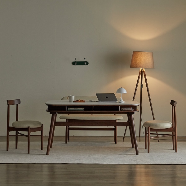 4인용 데이지 서랍형 양면세라믹 식탁 테이블 1400/1600