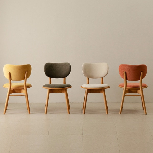 카이 패브릭 원목체어 인테리어 카페의자