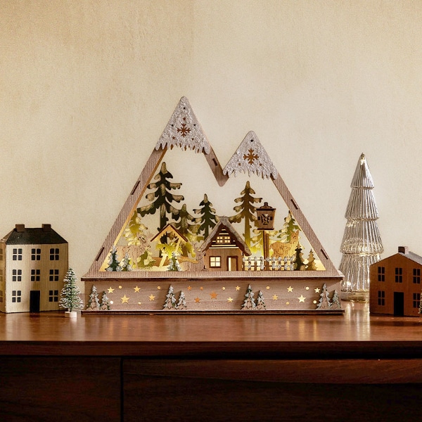 홀리 LED 우드 트리 빌리지2