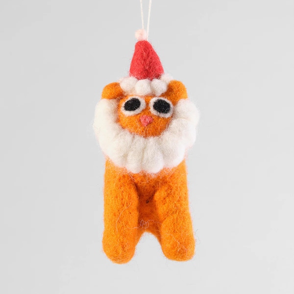 [WRAP] Claws, Cat with Christmas Beard 오너먼트