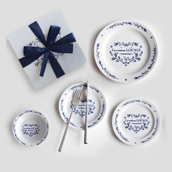 [사은품 증정 이벤트] 마메종 블루로즈 플레이트 4종 세트
