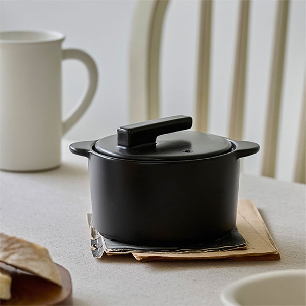 [최저가 도전] 에라토 까망 국산 도자기 미니 뚝배기 계란찜 냄비 12CM