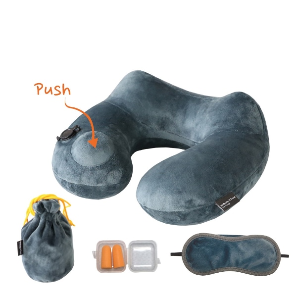 에어 펌프 여행용 목베개 풀세트 (트래블 목쿠션)