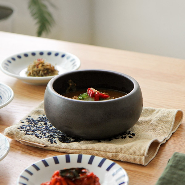 국내생산 젠토 둥근 뚝배기 (5size)