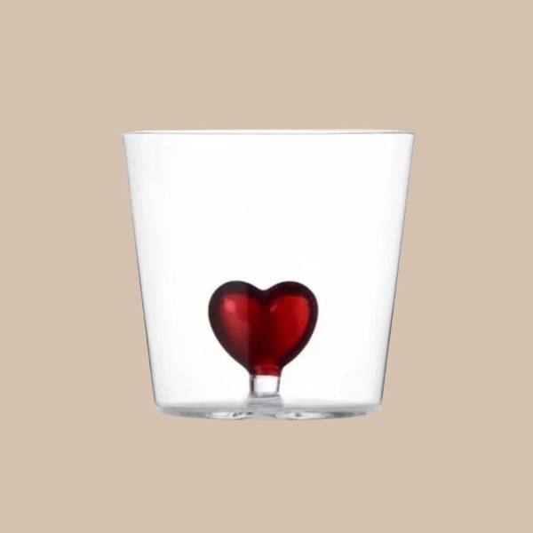 쿠오레 레드하트 텀블러 350ml 
