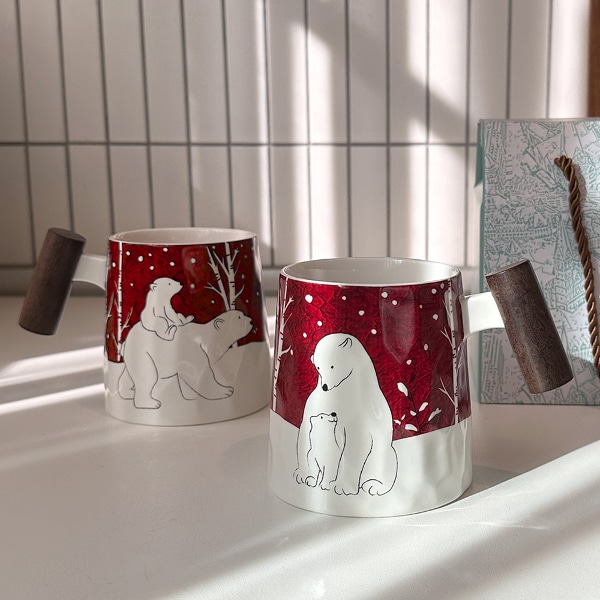 계수나무 폴라베어 머그 2인세트(350ml)