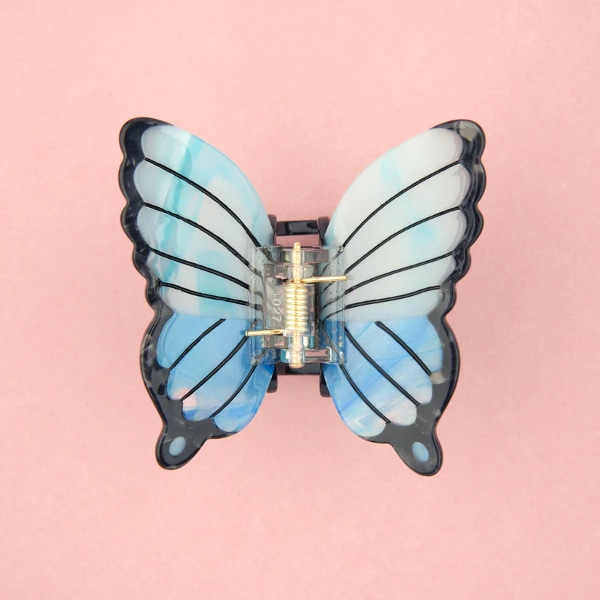 Blue Butterfly 나비 헤어 집게핀